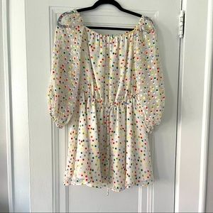 Off the shoulder polka dot dress from Revolve